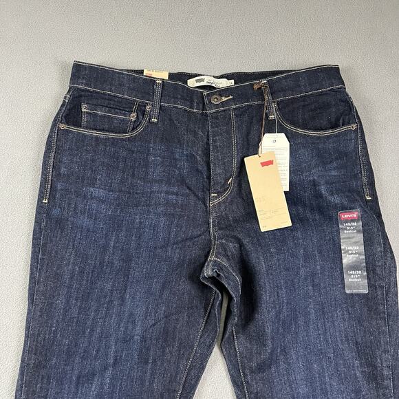 Levi's 515 Jeans Womens 14 Blue Boot Cut Stretch Dark Wash Western Rodeo - Picture 2 of 12